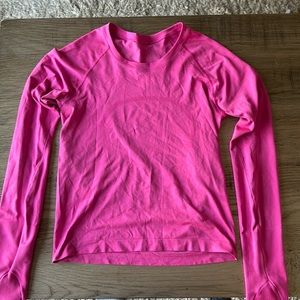 lululemon long sleeve swiftly tech size 6 sonic pink